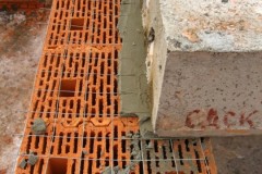 Опирание плит перекрытия на керамические блоки Porotherm
